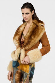 RC Giacca In Suede E Shearling BROWN XQP401-ZC020