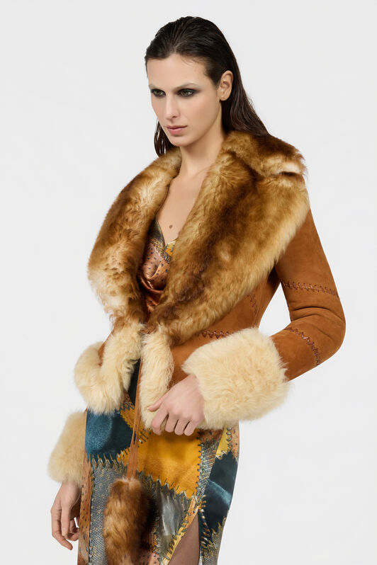 RC Giacca In Suede E Shearling RC Giacca In Suede E Shearling BROWN XQP401-ZC020