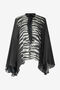 RC Camicia Stile Kaftano Stampa Zebra RC Camicia Stile Kaftano Stampa Zebra Nero/Bianco UKT711-CTN50