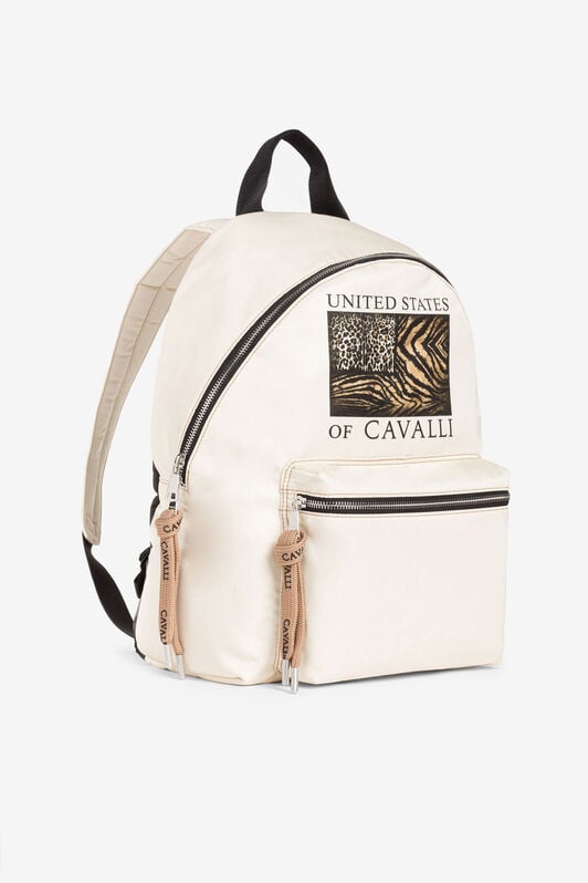 RC Graphic-print backpack RC Graphic-print backpack Ivory QRB003-3F000
