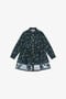 JU Shirt Dress With Floral Dance Print JU Shirt Dress With Floral Dance Print Blue TJT10K-7MM08