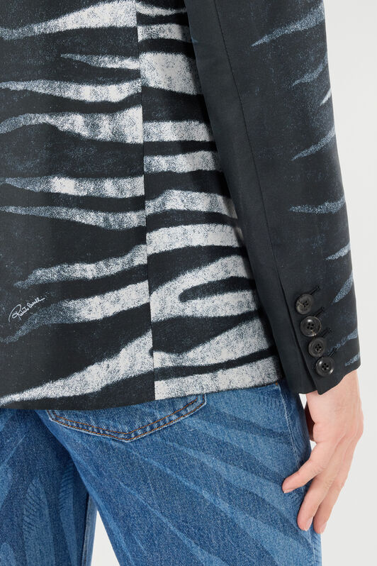 RC Zebra-Print Blazer Black/White URT405-4QN50