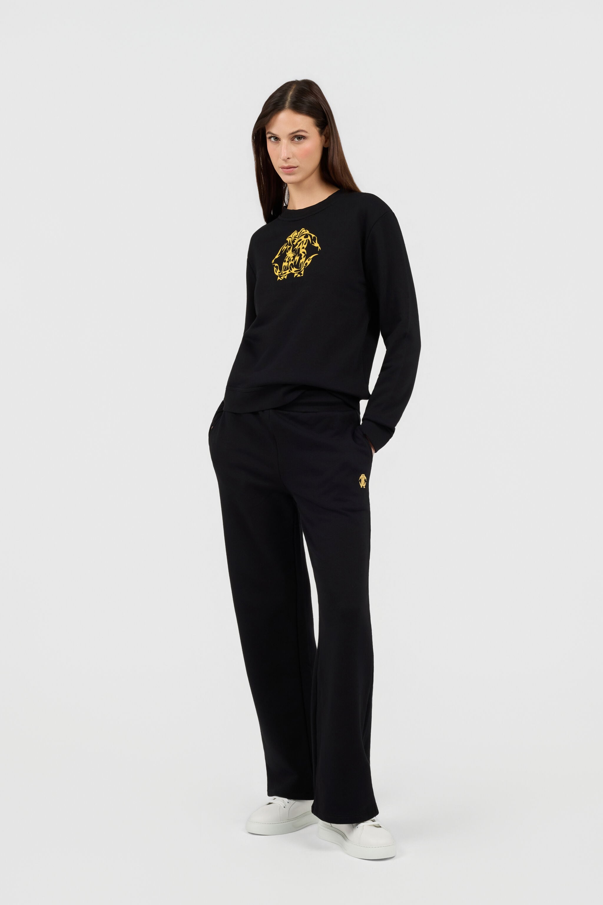 RC Schwarzes Rundhals-Sweatshirt mit Logo RC Schwarzes Rundhals-Sweatshirt mit Logo BLACK TOT66B-CF052