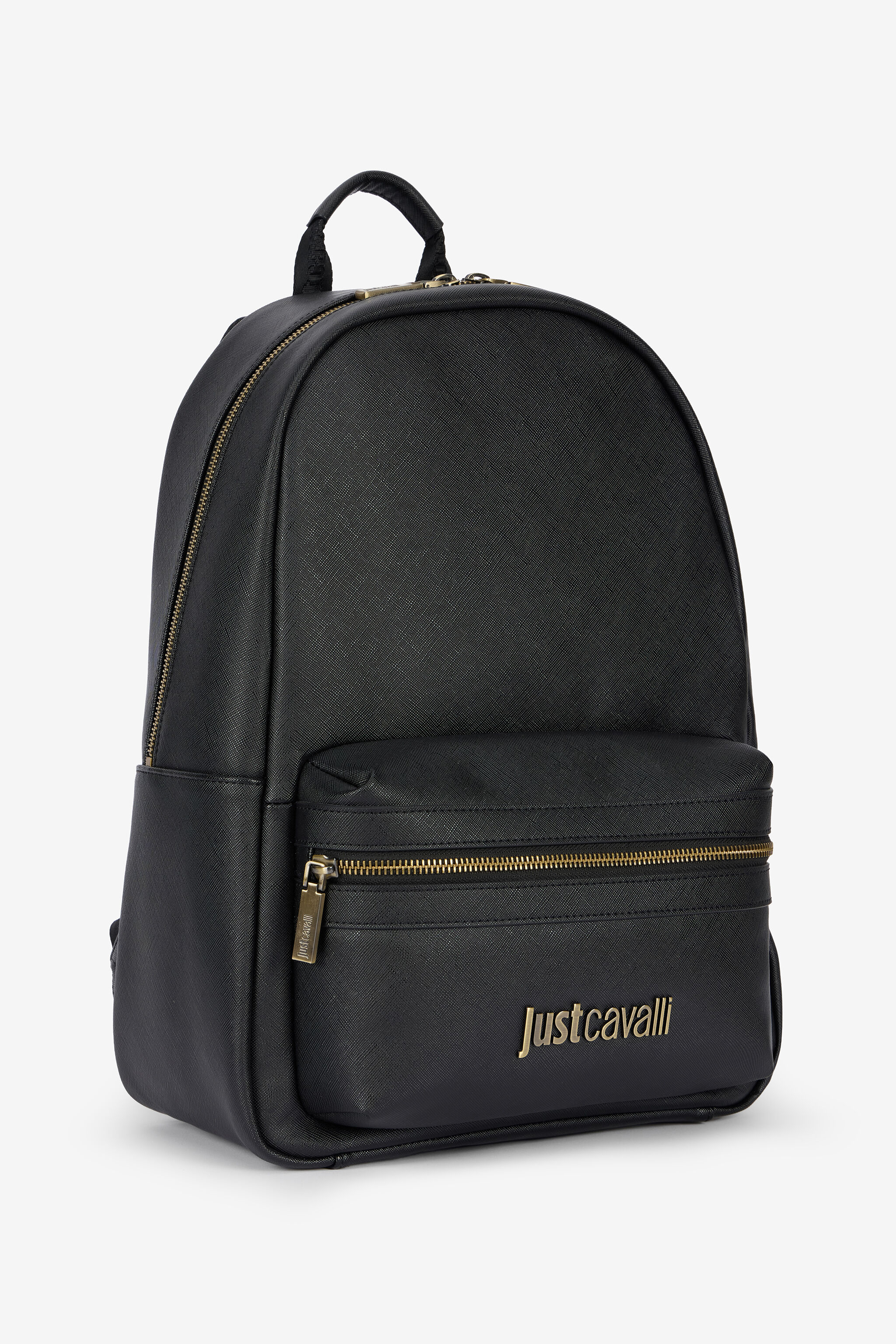 JC Black Just Cavalli Logo Backpack JC Black Just Cavalli Logo Backpack BLACK VFB015-VF547