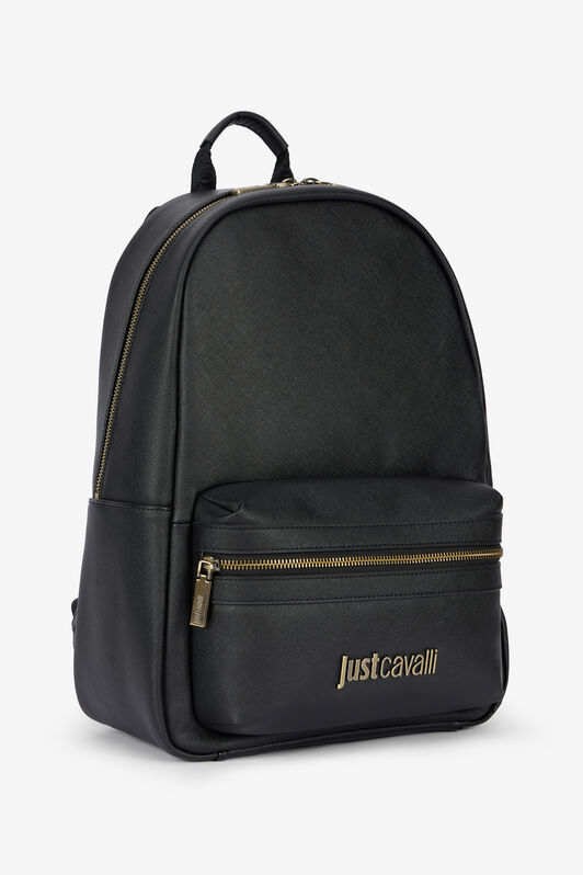 JC Black Just Cavalli Logo Backpack JC Black Just Cavalli Logo Backpack BLACK VFB015-VF547