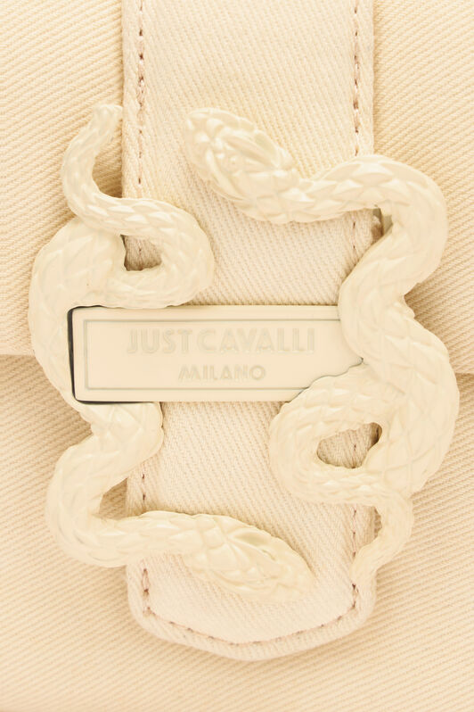 JC Small Crossbody Bag With Mirror Snake Ivory UFB056-UF425