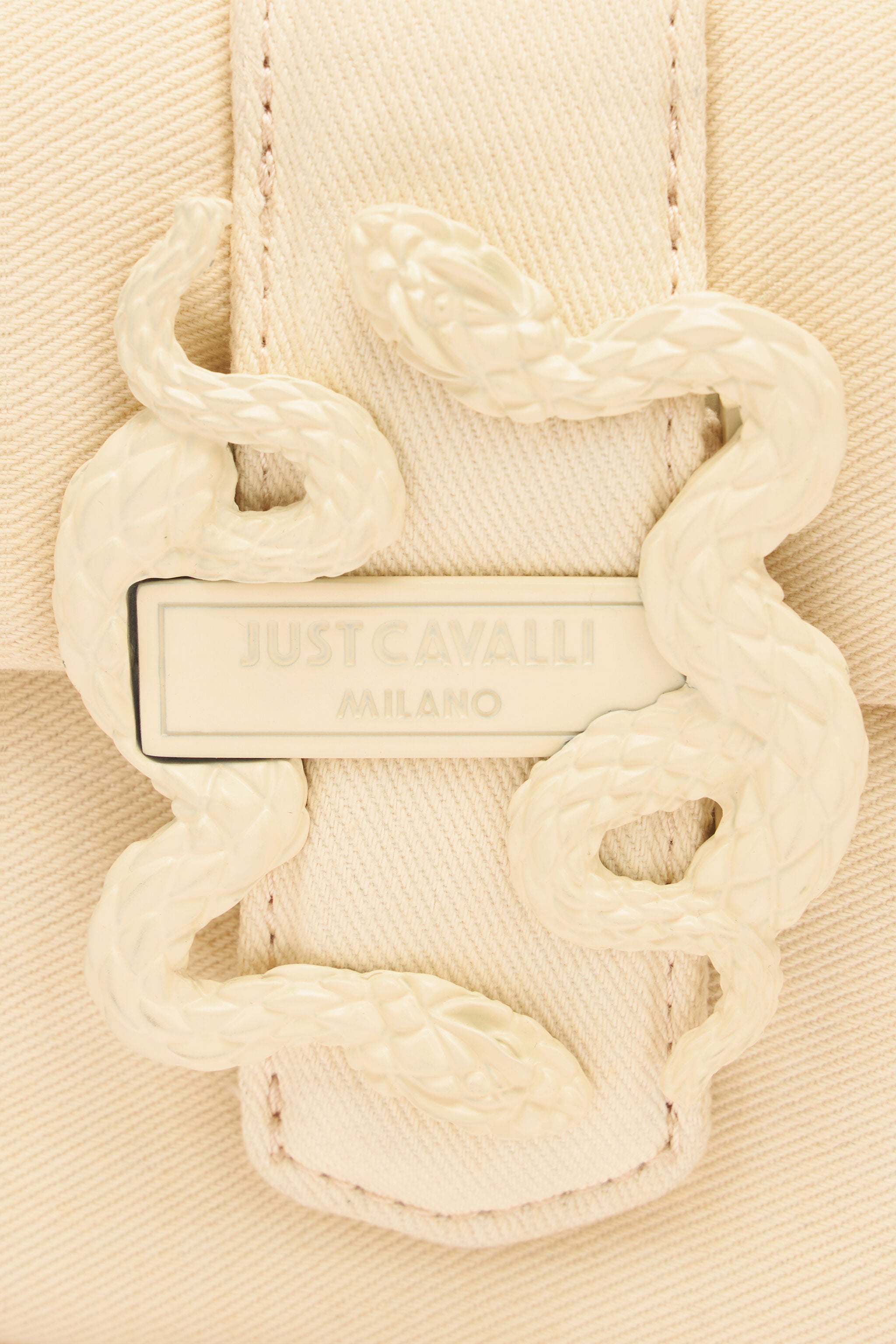 JC Small Crossbody Bag With Mirror Snake Ivory UFB056-UF425