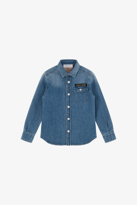 JU Camicia Jeans per Ragazzo Blu TJJ70B-DS015