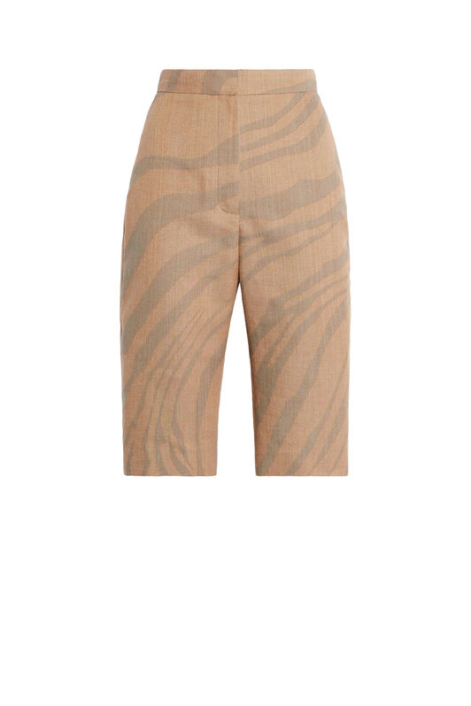 RC Macro Zebra jacquard Bermuda shorts TAN/CELADON IWT211-FY034