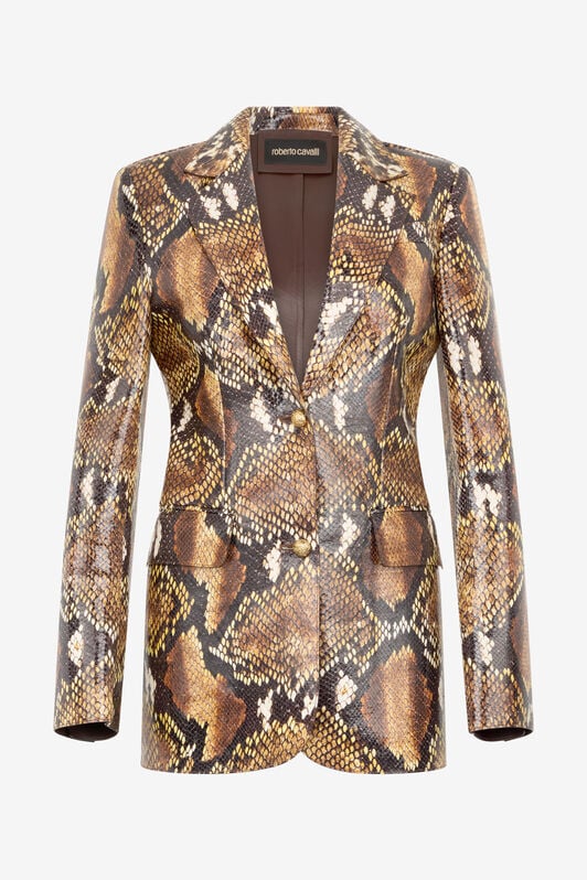 RC Python Print Jacket RC Python Print Jacket Brown UWP400-PN053