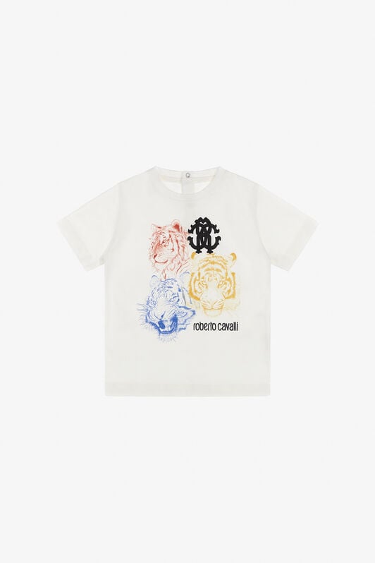 JU Multi-Tiger T-Shirt JU Multi-Tiger T-Shirt White SJT656-JD001