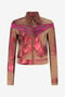 RC Veste en cuir métallisé RC Veste en cuir métallisé ROSSO/FUXIA WQP400-PC002