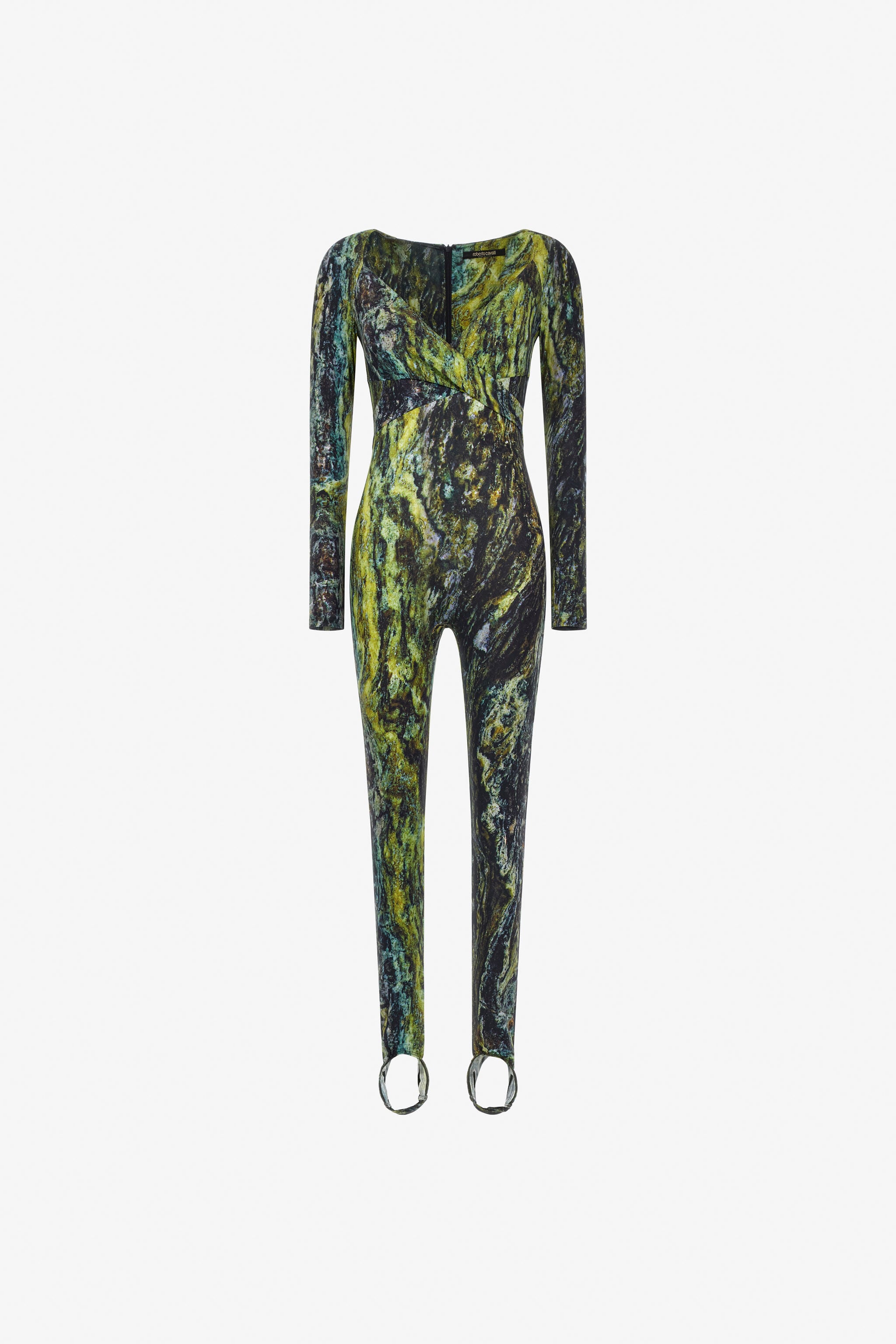 RC Marble Print Jumpsuit Dark green TWT134-LNN20