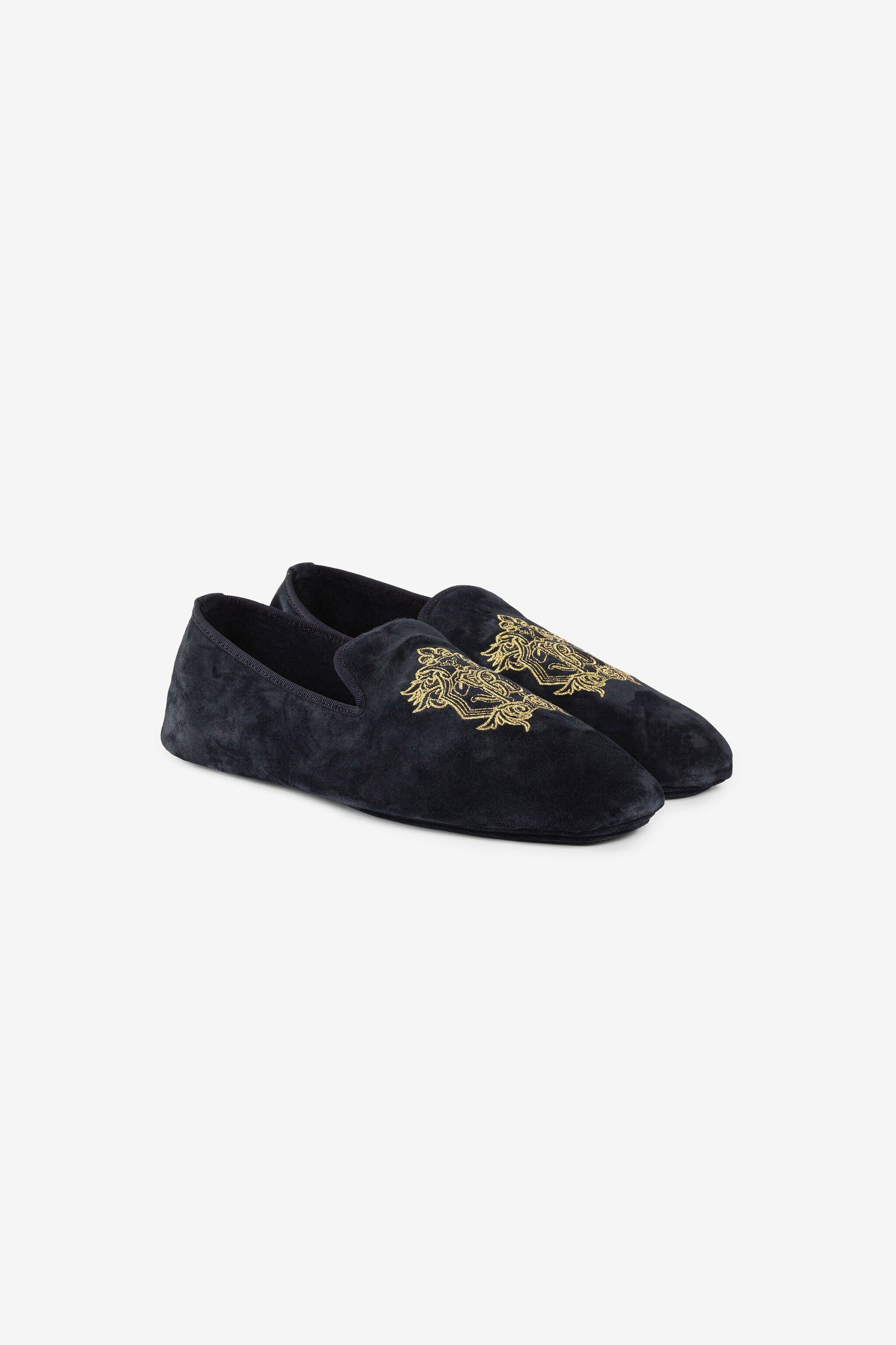RC Chaussons à broderie Mirror Snake Crest RC Chaussons à broderie Mirror Snake Crest DARK BLUE PRS001-PZA95