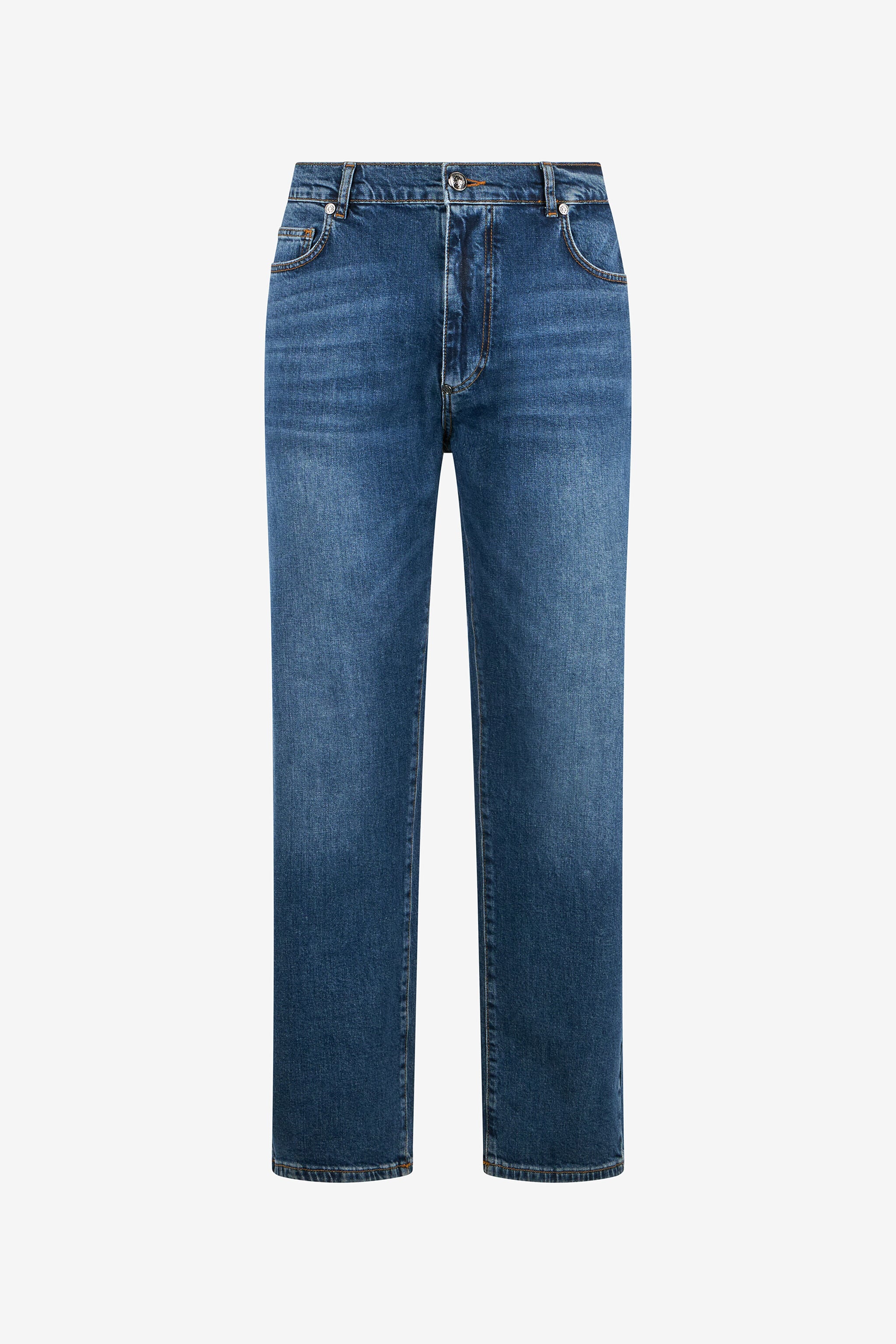 RC Blue Denim Jeans With Monogram RC RC Blue Denim Jeans With Monogram RC DARK BLUE QOJ250-DLO02
