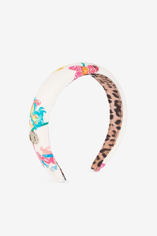 JU Haarreif mit Blumen-Print JU Haarreif mit Blumen-Print White QJI015-CIG29