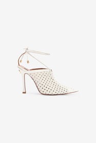 RC Lace-Up And Openwork Mules White UWS008-PZE16