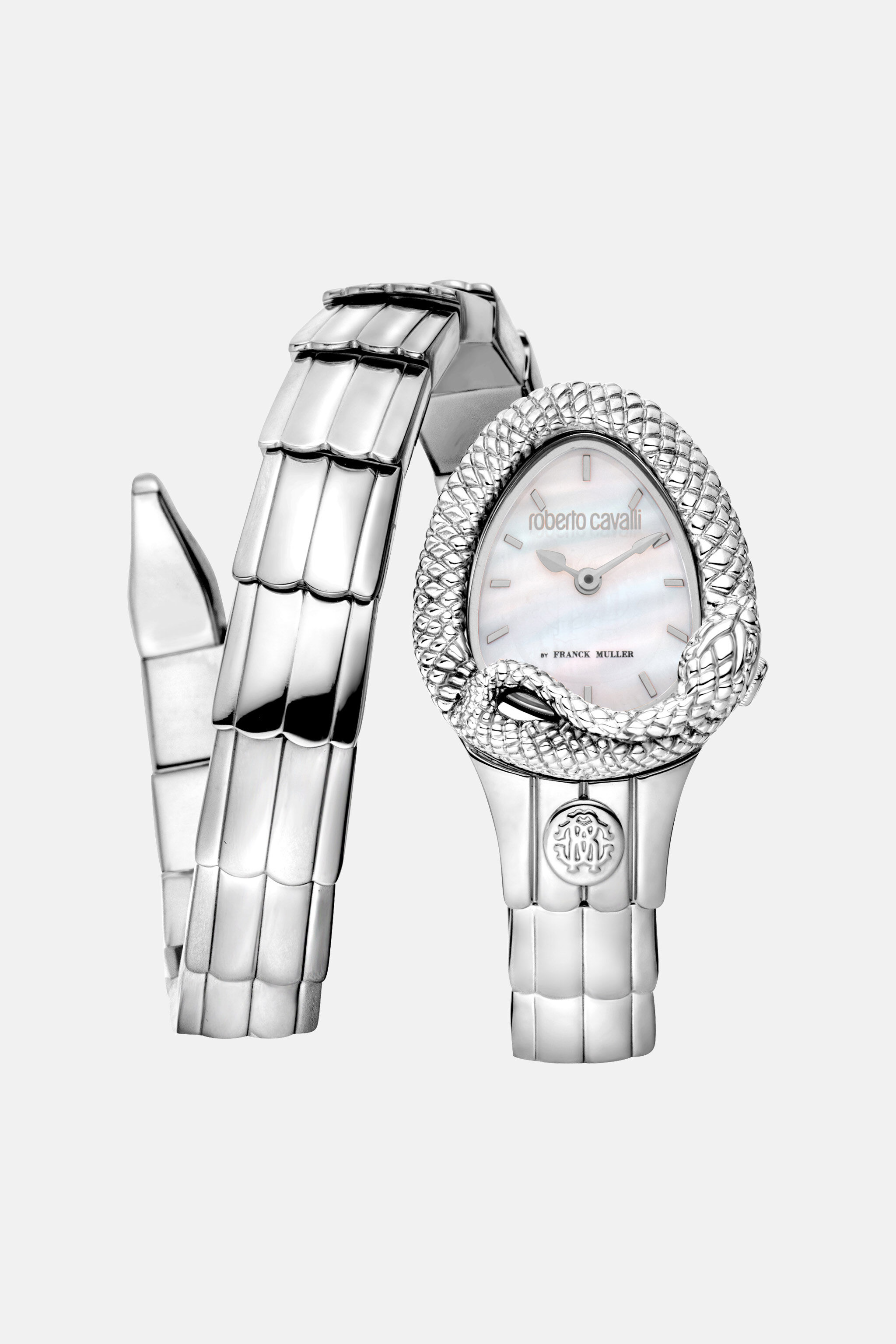 Roberto Cavalli by Franck Muller Signature Snake watch in Silber