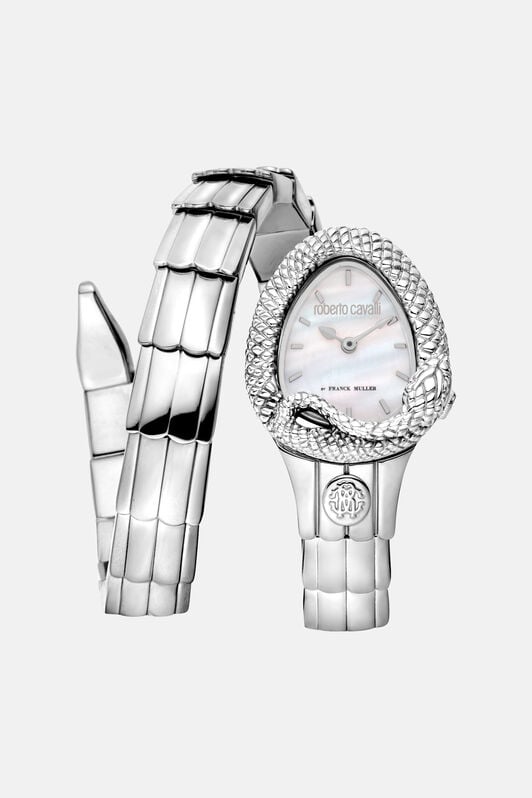 RC Roberto Cavalli by Franck Muller Signature Snake watch RC Roberto Cavalli by Franck Muller Signature Snake watch Silber RALG54-IG348