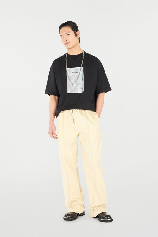 RC Rose-Print T-Shirt With Logo RC Rose-Print T-Shirt With Logo Black URT62Q-KB031