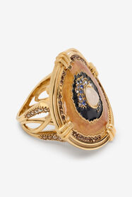RC Butterfly Ring Gold And Ocean Blue RC Butterfly Ring Gold And Ocean Blue GOLD/OCEAN BLUE XQG011-AM008
