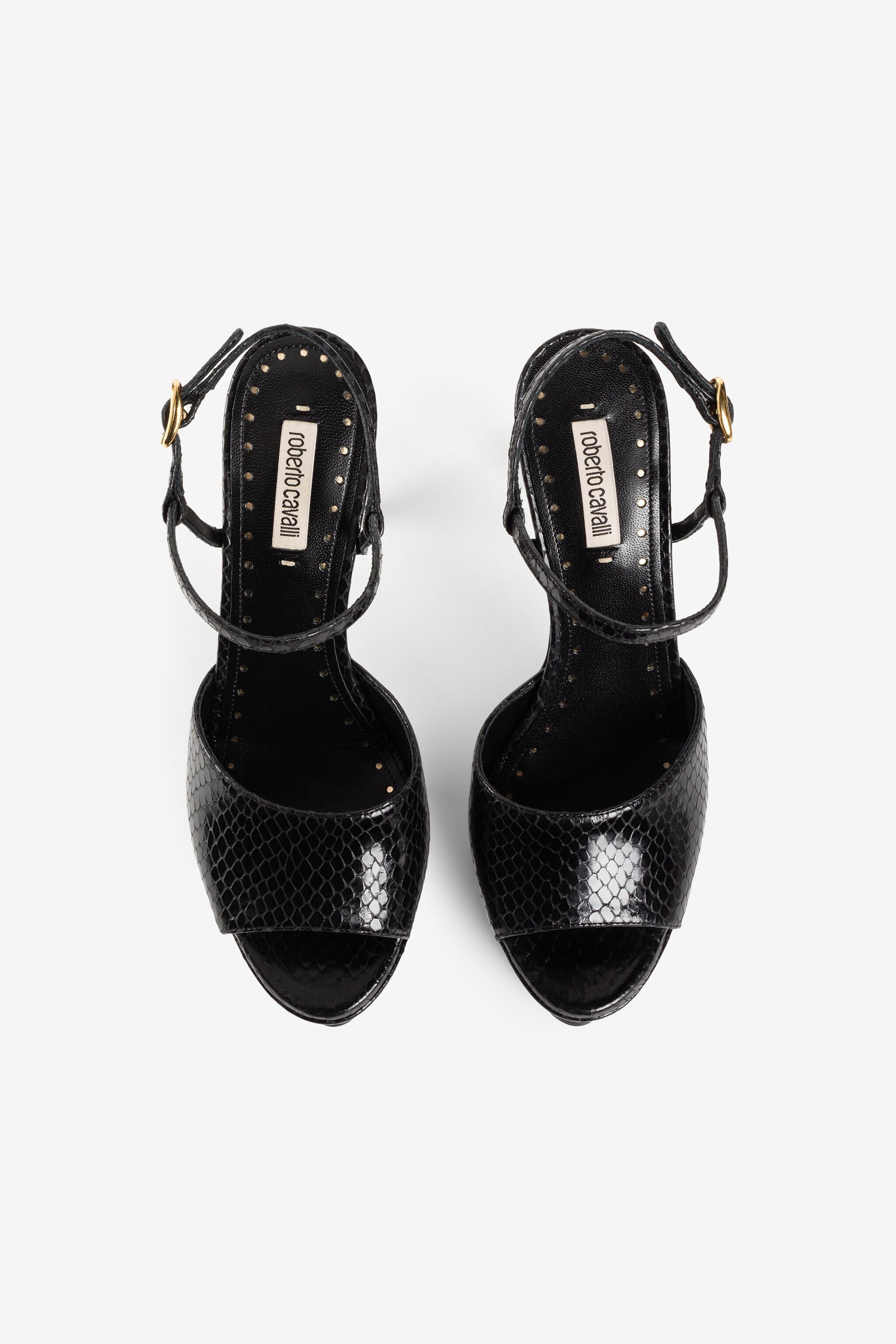 RC Tiger Tooth platform sandals RC Tiger Tooth platform sandals Black QKS034-PZ181