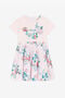 JU Abito con motivo floreale e stampa Leopard JU Abito con motivo floreale e stampa Leopard Rosa RJT118-JD001