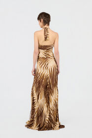 JC Natural Barb Print Maxi Dress SABBIA WFT306-WF704