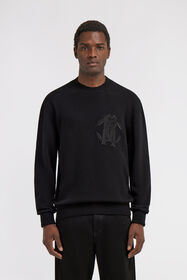RC Maglione con Logo Ricamato Nero TRM607-MQ001