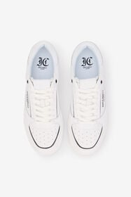 JC Baskets Blanches En Cuir Avec Logo WHITE UFS015-UF290