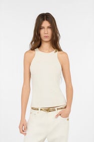 RC Top Bianco Smanicato Con Stampa Serpentine WHITE WWT602-NLS36