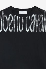 JU T-shirt Nera In Cotone Con Stampa Logo BLACK WJT60K-JD001
