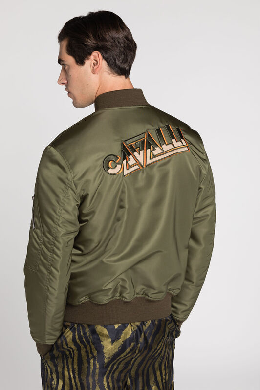 RC Logo-Embroidered Bomber Jacket RC Logo-Embroidered Bomber Jacket GREEN RRT403-SB084