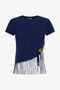 RC T-Shirt mit Fransen RC T-Shirt mit Fransen Dunkelblau TKT60D-JD061