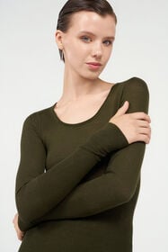 RC Top En Maille À Manches Longues Vert FORESTA TWM602-KP001