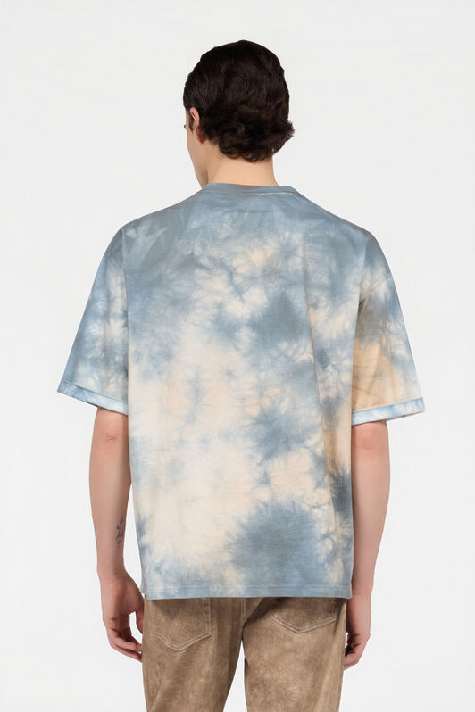 RC Tie-Dye Print T-Shirt With Embroidered Butterfly RC Tie-Dye Print T-Shirt With Embroidered Butterfly POWDER BLUE XNT62I-JD060