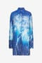 RC Chemise Imprimée Stretto di Messina Bleu UWT160-HLN94