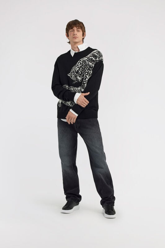 JC Just Cavalli crew neck sweater JC Just Cavalli crew neck sweater Black TFM007-TF027