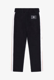 JU Logo Print Cotton Sweatpants Black TJT20M-CF050