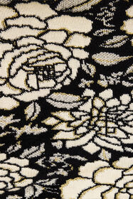 RC Haut En Maille À Motif Floral Jacquard Noir/Blanc VQM617-MI014