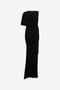 RC Robe longue asymétrique drapée RC Robe longue asymétrique drapée BLACK WKT144-LL006