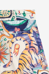 JC Shorts Tropical Garden Print INDIA DIGITAL WFT20D-6D007
