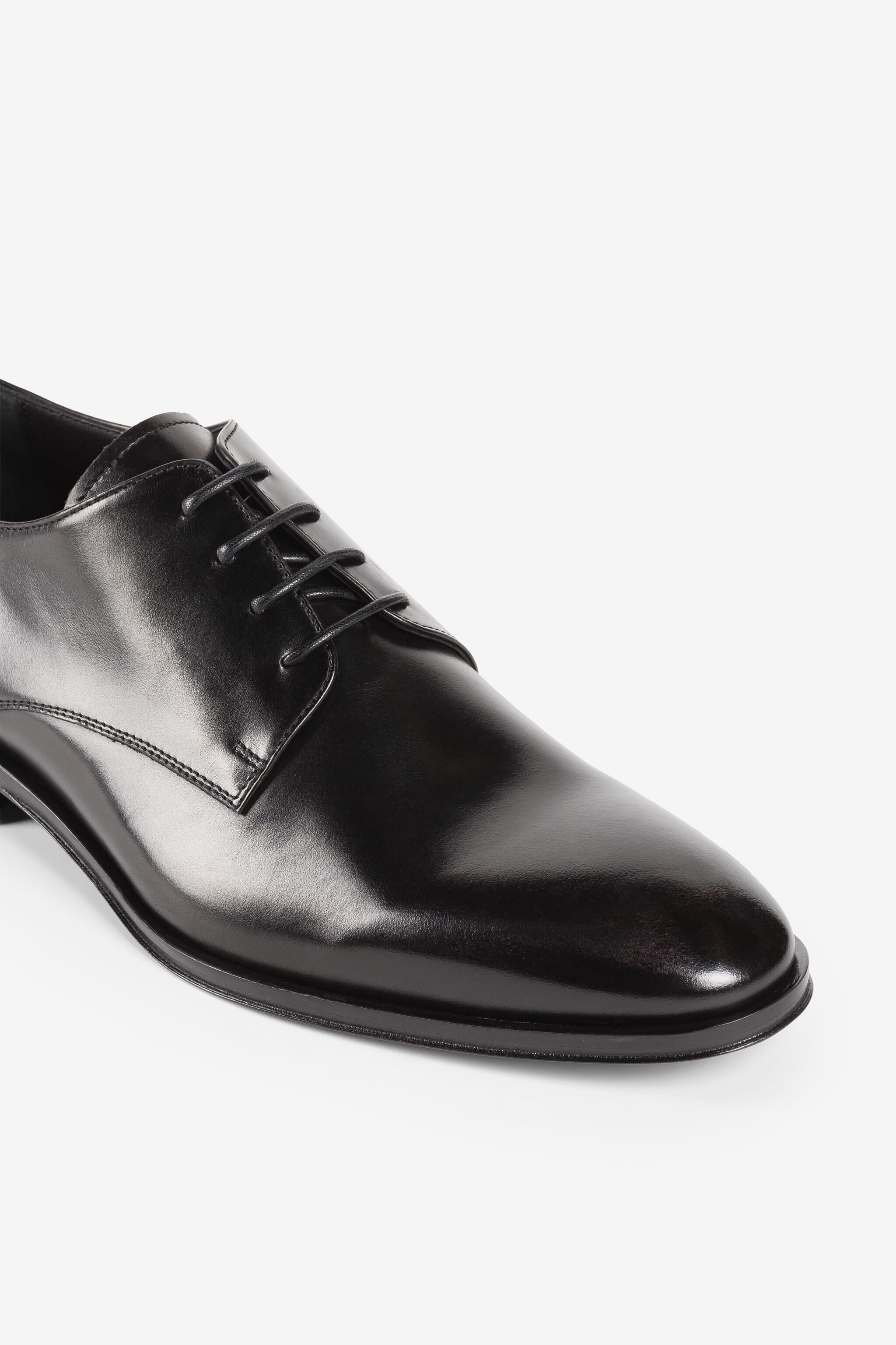 RC Logo plaque leather Derby shoes RC Logo plaque leather Derby shoes Black RRS025-PZA84