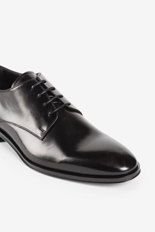 RC Logo plaque leather Derby shoes RC Logo plaque leather Derby shoes Black RRS025-PZA84