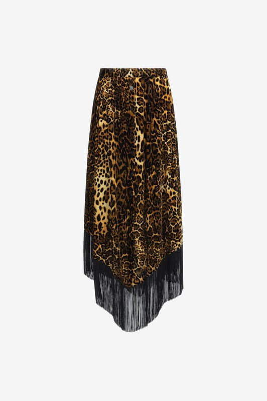 RC Long skirt with fringe RC Long skirt with fringe Dark brown RKT305-FY058