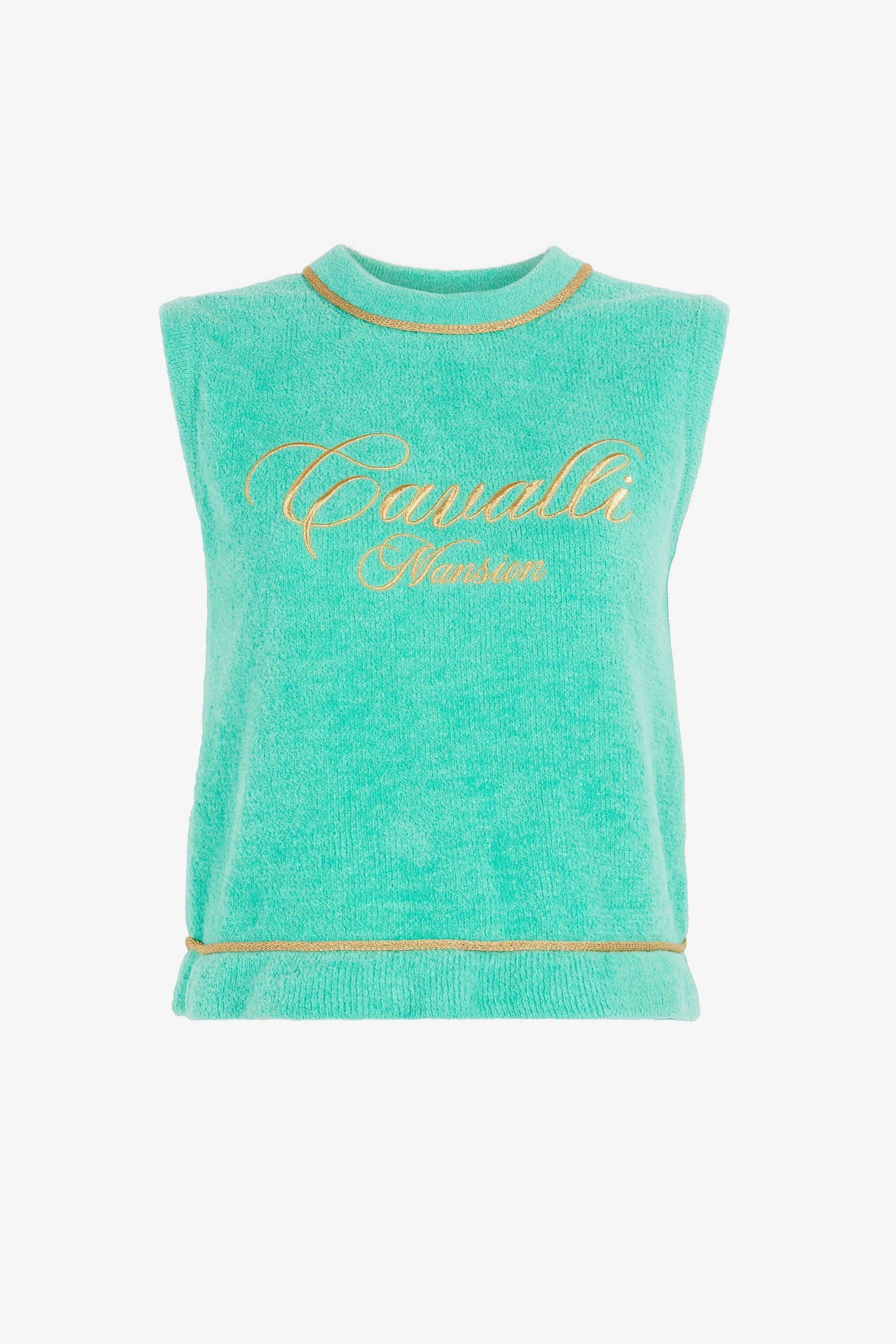 RC Logo-Embroidered Sleeveless Top RC Logo-Embroidered Sleeveless Top Light blue OKM613-MR001