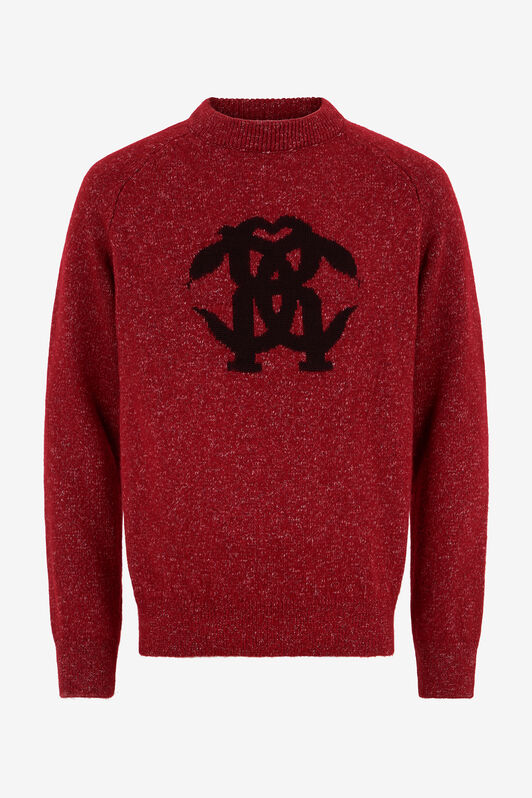 RC Sweater With Monogram RC RC Sweater With Monogram RC CABERNET ROM60E-FEC30