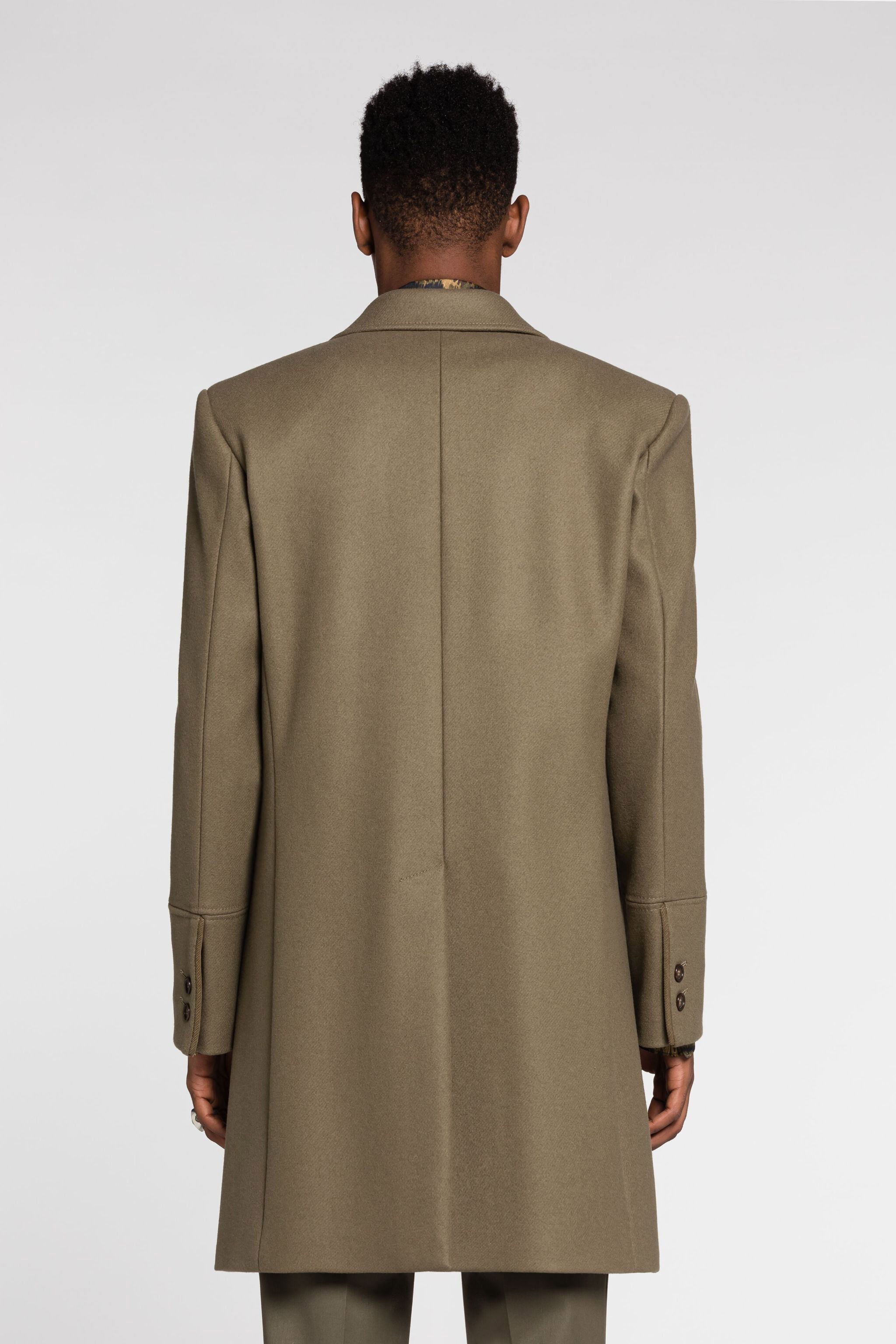 RC Tiger Tooth Single-Breasted Coat Dark green RRT515-WH001