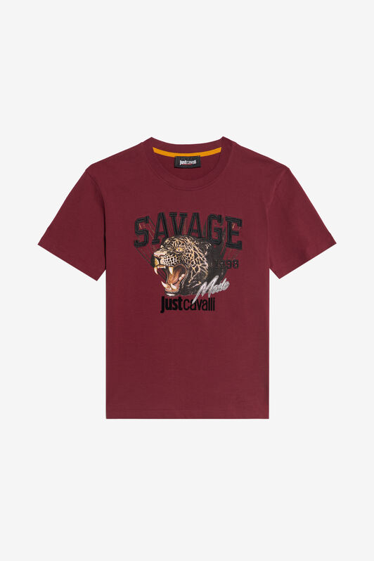 JC JC Burgundy T-Shirt JC JC Burgundy T-Shirt BORDEAUX XFT60Q-JD003