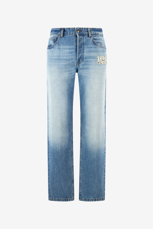 JC Jeans With Destroyed-Effect Logo Light blue UFJ001-UF021